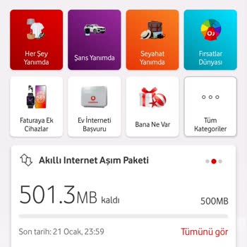 Vodafone Paket Aşımı Yapma