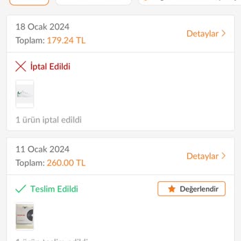 Trendyol Sorgusuz Sualsiz Haberim Olmadan Siparişimi İptal Etti