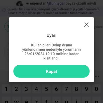 Dolap Uygulaması Yorum Yapmamı Yasakladı!