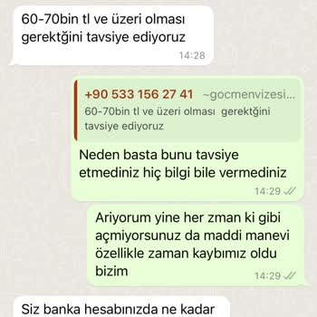 Gocmenvizesi.com Hizmet Sonrası Hayal Kırıklığı Yaşadım