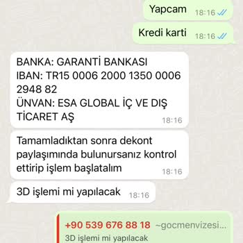 Gocmenvizesi.com Hizmet Sonrası Hayal Kırıklığı Yaşadım