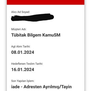 AGT Kurye Kargomu Adresime Getirmedi.