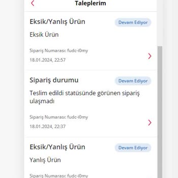 Yemeksepeti Hatalı Ürün Teslimi Ve İade Sorunu