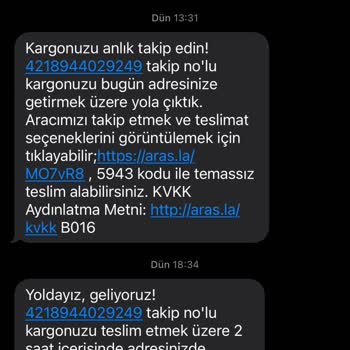 Ne Şubeden Alabiliyorum Ne Teslim Ediliyor Aras Kargo