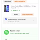 Xiaomi Çevrimiçi Alışveriş Sitesinden Alınan Arızalı Telefon Şikayeti