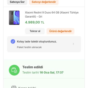Xiaomi Çevrimiçi Alışveriş Sitesinden Alınan Arızalı Telefon Şikayeti