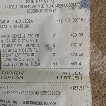 İtimat Süt Ataşehir Cevizli Ekmek Diye Sattıkları