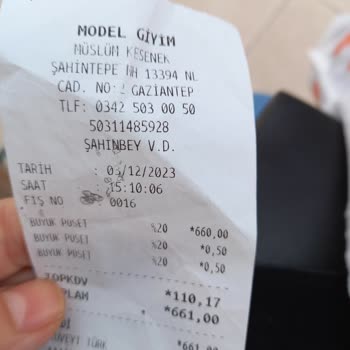 Model Giyim'den Şikayetçiyim