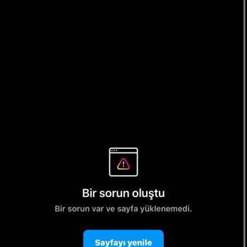 Instagram Bir Hata Oluştu Sayfayı Yenileyin