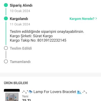 Sürat Kargo Kargom Dağıtıma Çıkmıyor