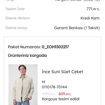 Mavi Online Alışveriş Hayal Kırıklığı