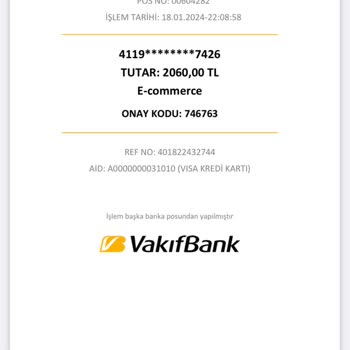 VakıfBank Harcama İtiraz Dilekçesi Yapılan Yanlış Ödeme