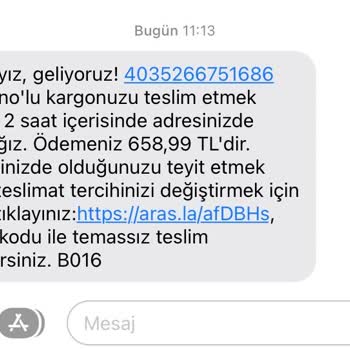 Aldığım Ürün Fiyatına Taşıma Yapan Aras Kargo