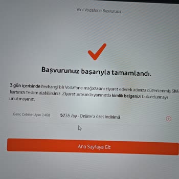 Vodafone Online Numara Taşıma Hatası! Vodafone Pişmanlık Geçmeyin.