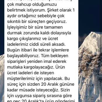 Nare Giyim Siparişim Elime Ulaşmadı