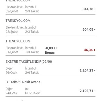 Garanti BBVA Ekstre Atlat Talebimi İptal Etmek İstiyorum