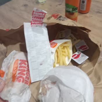 Trendyol GO Üzerinden Sipariş Verdiğim Burger King Menüsü Eksik Geldi