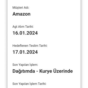 Amazonun Kargoyu Teslim Edemeyişi