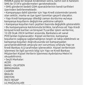 Yapı Kredi Bankası Word Mobil Yazan Markadan Alışveriş Yapıp Puan Kazanamamak