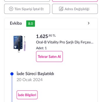 Pazarama Siparişin Kargoya Verilmeden İptal Edilememesi