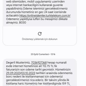 FaturaNet Türk Telekom Taahhüt Yenileme Haberi Vermedi. Fahiş Fiyat Teklifi