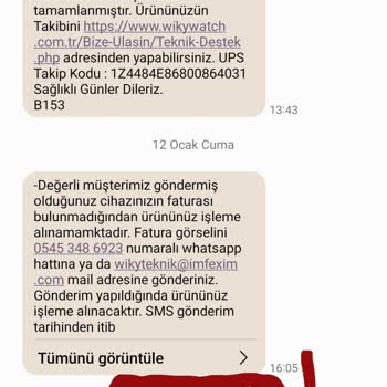 Wiky Watch Saat Sürekli Arızalanması