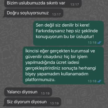 Ozelyazilimhizmeti.com Satın Alma Sonrası Mağduriyetim