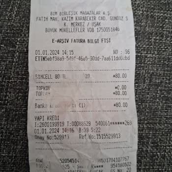 Bimcell Yüklemem Kayıtlarda Gözükmüyor