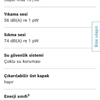 Bosch Çamaşır Makinesi Sesi