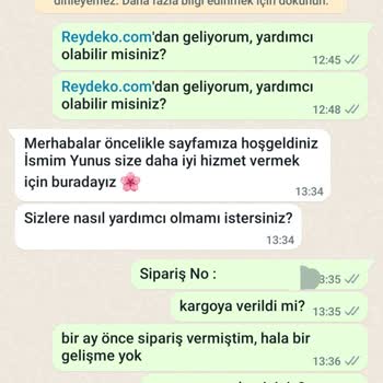Reydeko Halı Siparişimi 1 Ayda Teslim Etmedi
