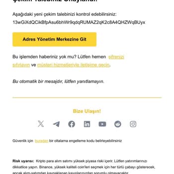 Binance TR Uygulamasına Coin Transferi Sorunu