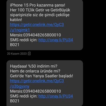 GetirYemek Alamadığım Hizmetin Ücretin İade Etmiyor