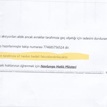 Navlungo İle Kargo Gönderdim 200 Bin Tl Den Fazla Para Kaybettim.