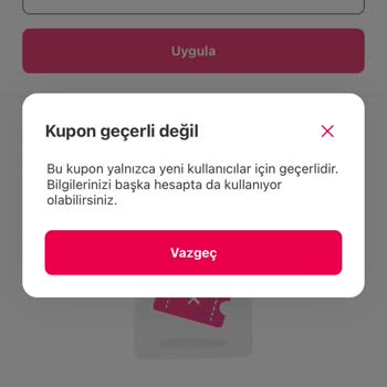 Yemeksepeti Kupon Kullanma Sorunu Yaşıyorum