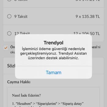 Trendyol İade Reddi Üyelik Askıya Alınması Aktive Edilmemesi