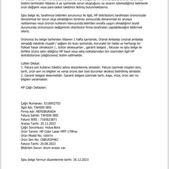 Hepsiburada Yazıcı Kabusu: Servis Ve Satıcı Arasında Kayboldum