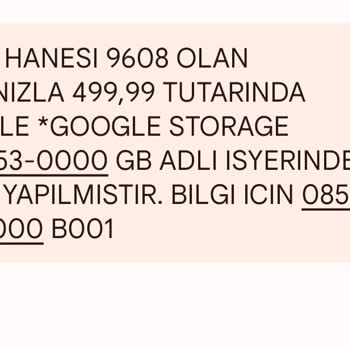 YouTube *Google Storage 650-253* 500 TL İzinsiz Kesinti