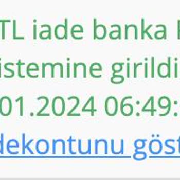 Pay TR İademi Gerçekleştirmedi