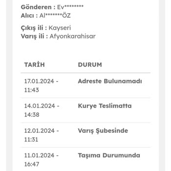 Evdemo Lojistik Teslim Edilmeyen Kargo