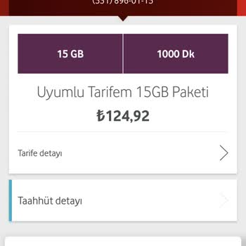 Vodafone Faturada Ücret Artışı
