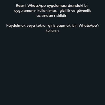 WhatsApp Çalışmıyor İlgilenir Misiniz