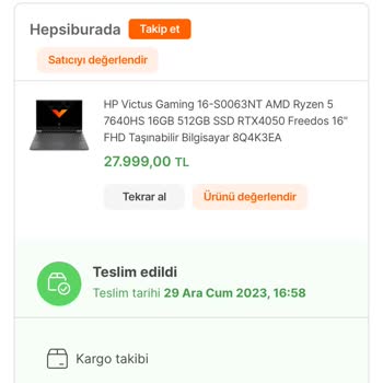 HP Victus 3. Haftada Bozuldu