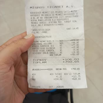 Migros Ürünümü İade Etmiyor