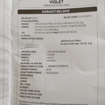 Arzum Plastik Dişin Biri Kırık