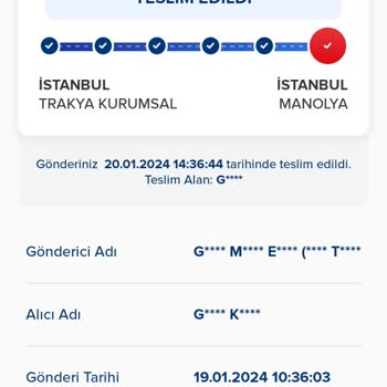Aras Kargo Kargom Başka Birine Teslim Edildiği İddiası