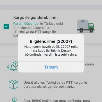 Sahibinden 22027 Hata Kodu