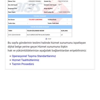 Aras Kargo Diğer Bütün Kargo Şirketleri Gelirken Adrese Gelmiyor