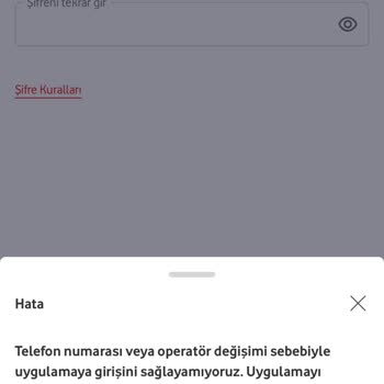 Vodafone Pay Hesabıma Giriş Yapamıyorum