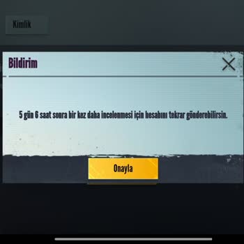 PUBG Mobile Talep Oluşturmama Sorunu