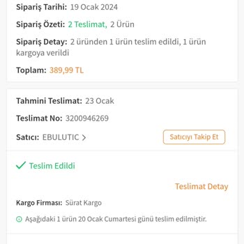 Trendyol Teslim Edilmeyen Ürünleri Teslim Edildi Diye Göstermek!